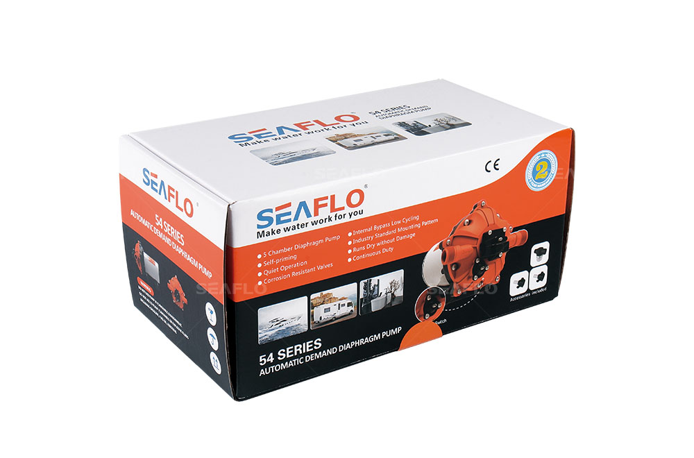 SEAFLO 54 Series DC Diaphragm Pump 12V/24V 3.0-20.0LPM 17-70PSI